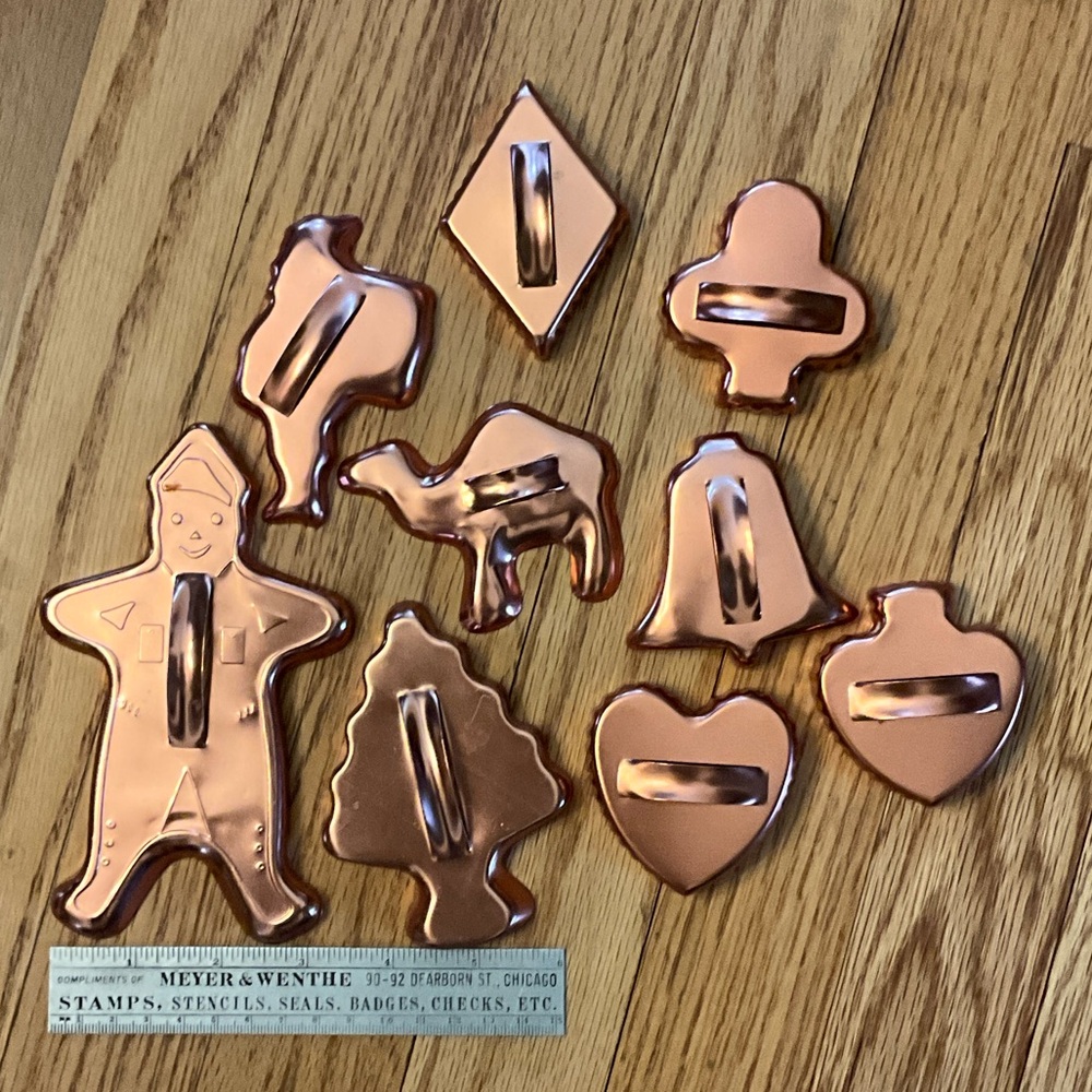 Copper Cookie Cutter Set